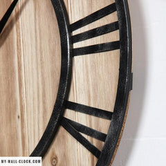 Clock Wood and Metal Wall Circle My Wall Clock