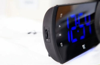 Curved Alarm Clock Projection Radio My Wall Clock