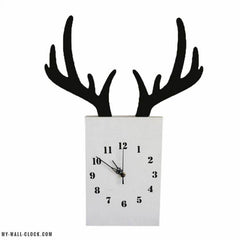 Deer Antler Design Clock My Wall Clock