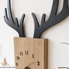 Deer Antler Design Clock My Wall Clock