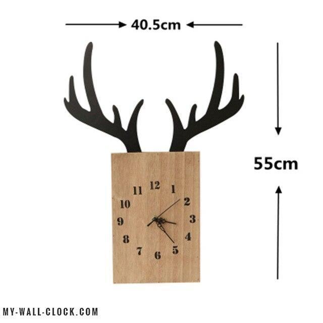 Deer Antler Design Clock My Wall Clock