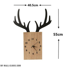 Deer Antler Design Clock My Wall Clock