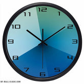 Design Clock Blue Gradient My Wall Clock