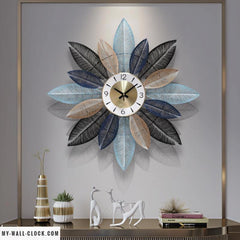 Design Clock Giant Leaves My Wall Clock