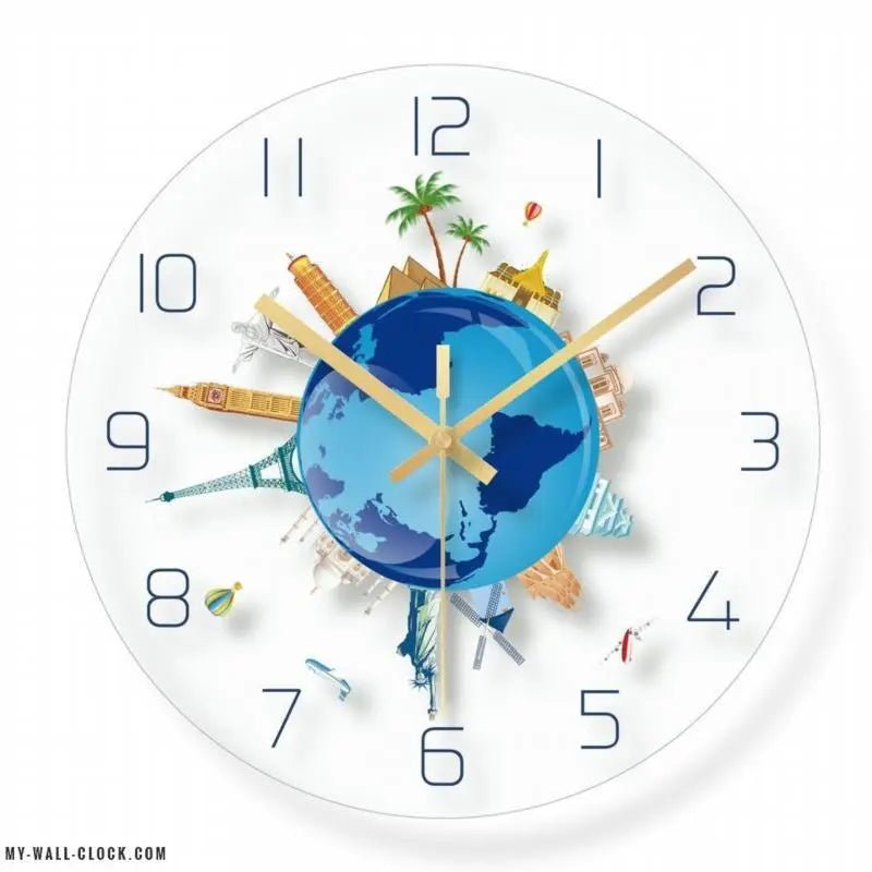 Design Clock Monuments of the World My Wall Clock
