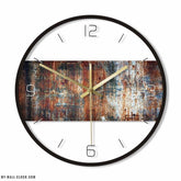 Design Clock Rust Effect My Wall Clock