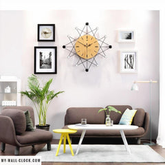 Design Clock Star Shape My Wall Clock