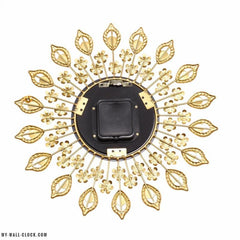 Feathers of Gold Design Clock My Wall Clock