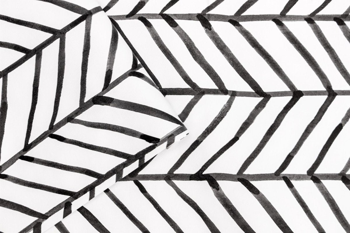 Geometric Scandinavian Wallpaper - Lohja My Wall Clock