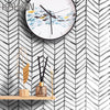 Geometric Scandinavian Wallpaper - Lohja My Wall Clock