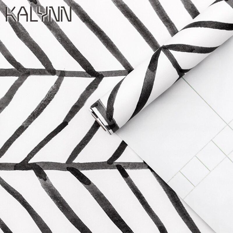 Geometric Scandinavian Wallpaper - Lohja My Wall Clock