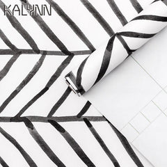 Geometric Scandinavian Wallpaper - Lohja My Wall Clock