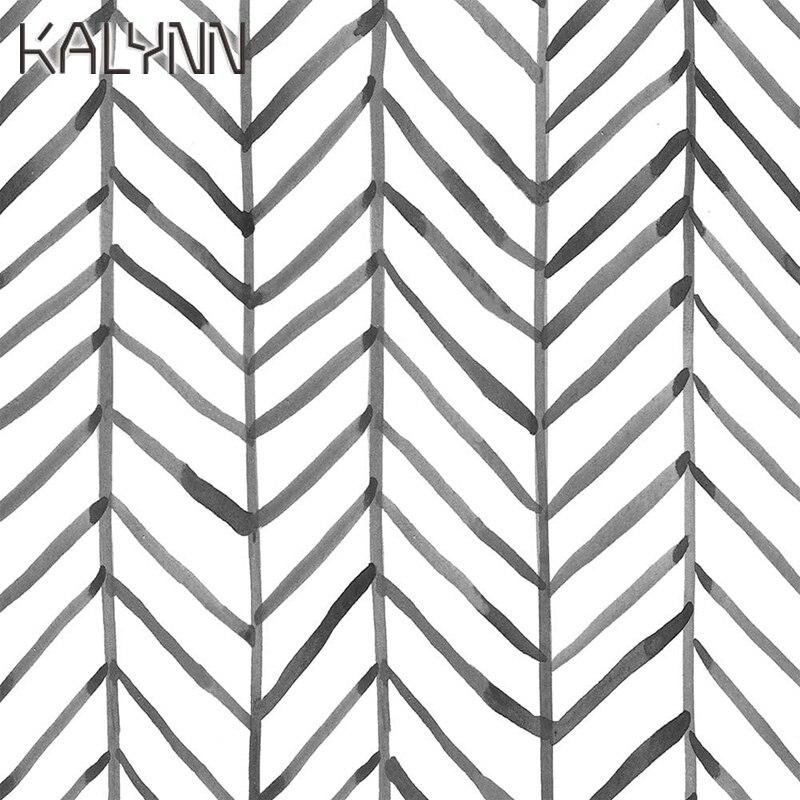 Geometric Scandinavian Wallpaper - Lohja My Wall Clock