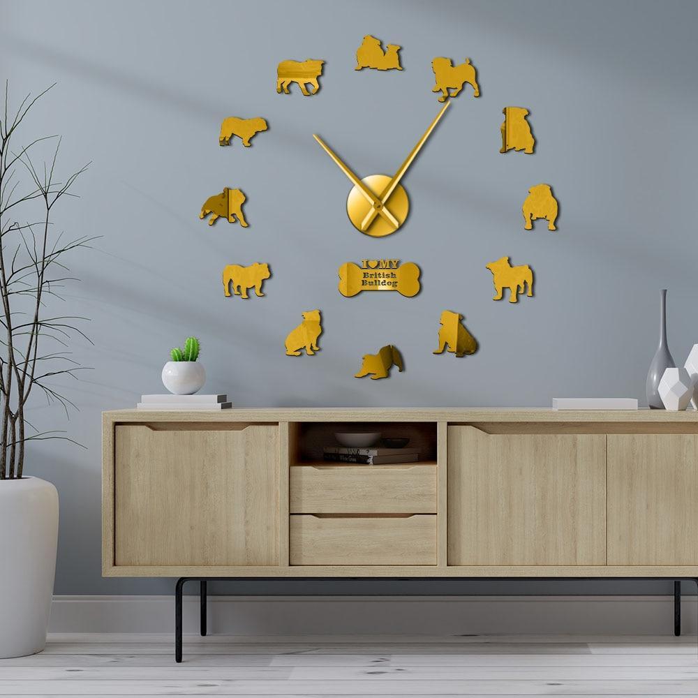 Giant Bulldog English Wall Clock My Wall Clock