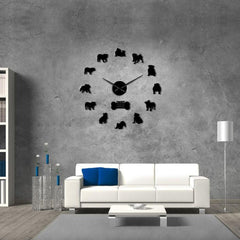 Giant Bulldog English Wall Clock My Wall Clock