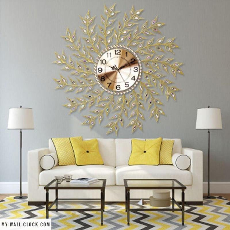 Giant Clock Diamond Leaves My Wall Clock