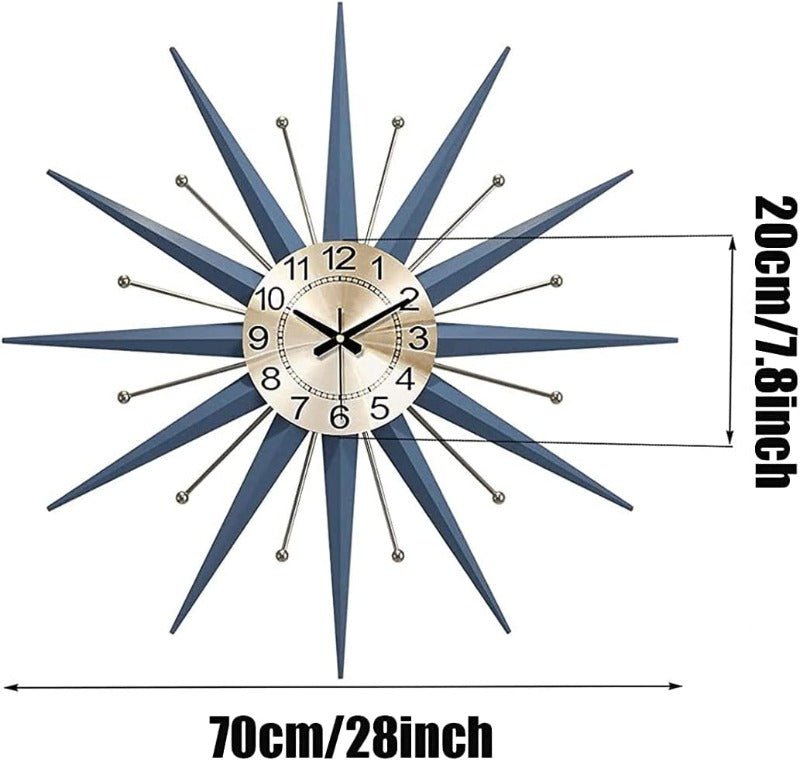 Giant Clock Wooden Fins My Wall Clock