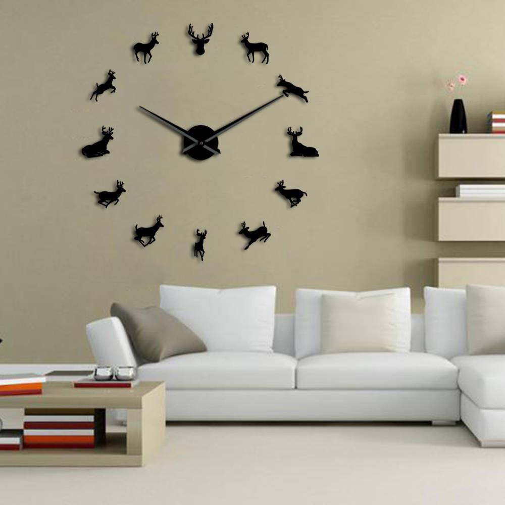 Giant Deer Wall Clock My Wall Clock