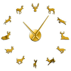 Giant Deer Wall Clock My Wall Clock