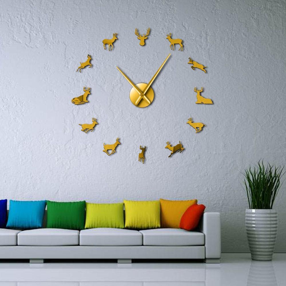 Giant Deer Wall Clock My Wall Clock