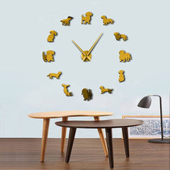 Giant Dog Wall Clock My Wall Clock