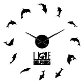 Giant Dolphin Wall Clock My Wall Clock