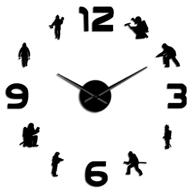 Giant Firefighter Wall Clock My Wall Clock