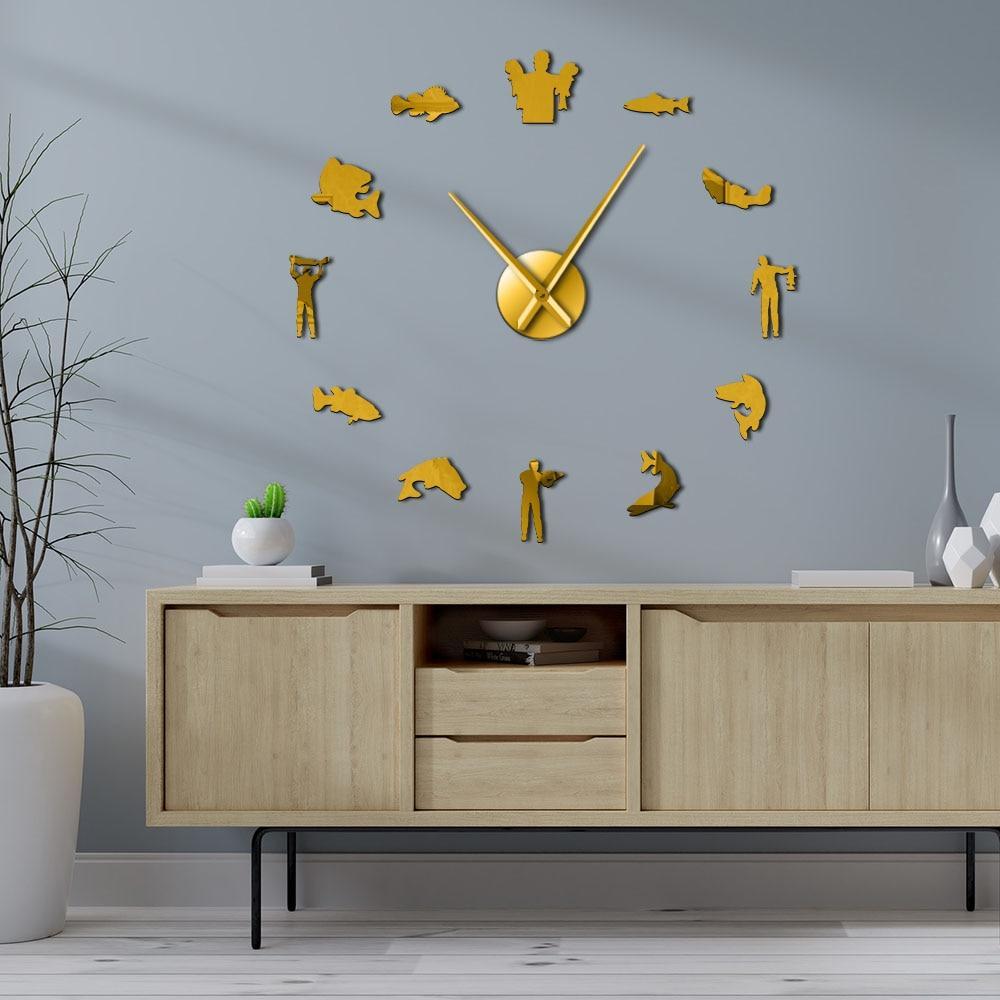 Giant Fisherman Wall Clock My Wall Clock