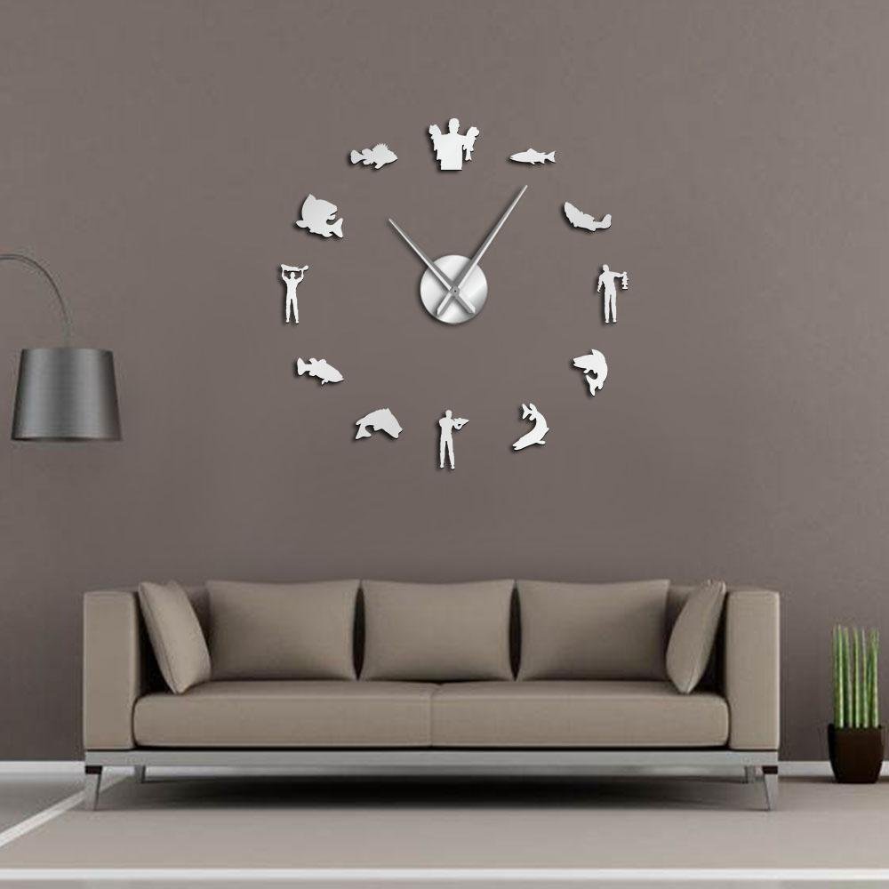 Giant Fisherman Wall Clock My Wall Clock