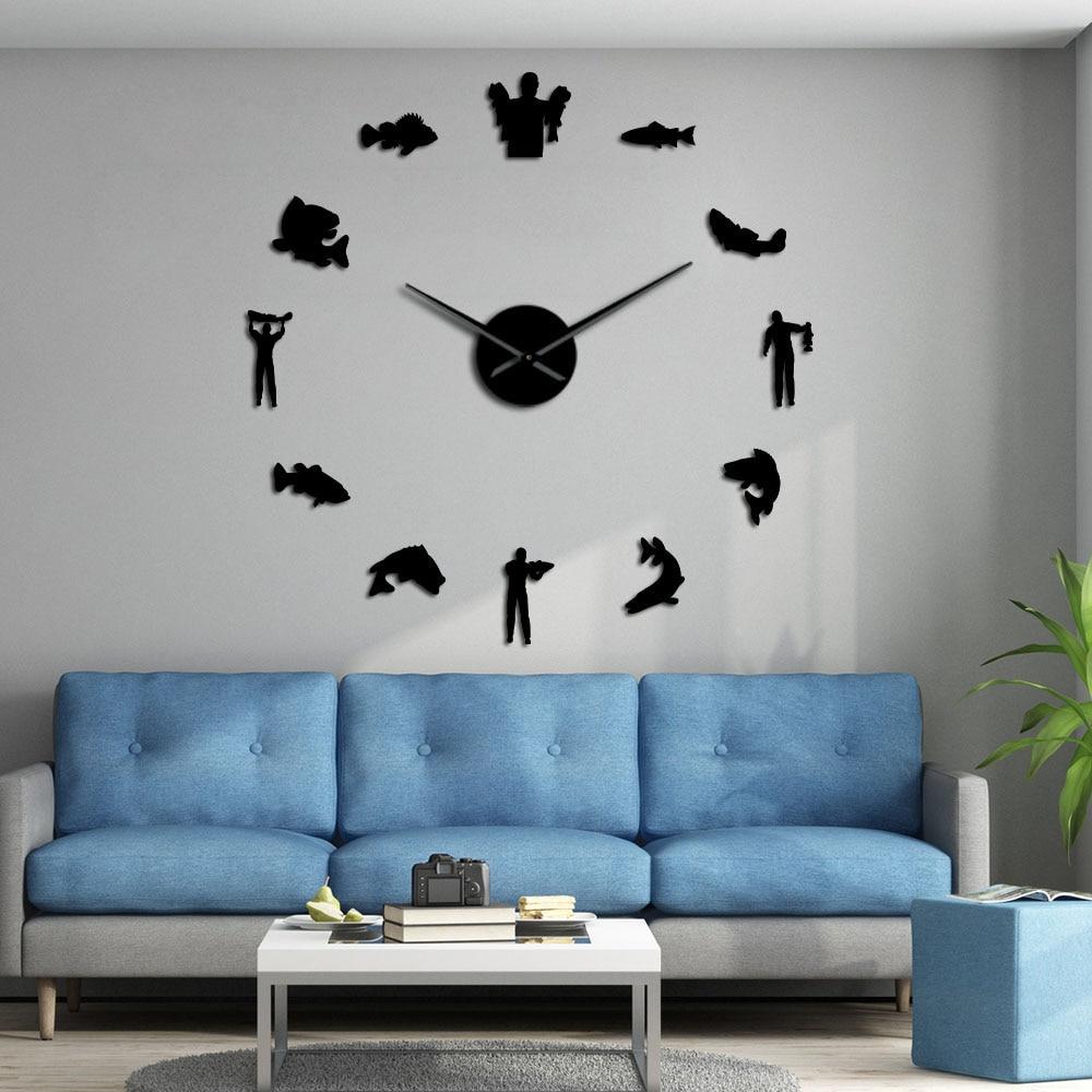 Giant Fisherman Wall Clock My Wall Clock