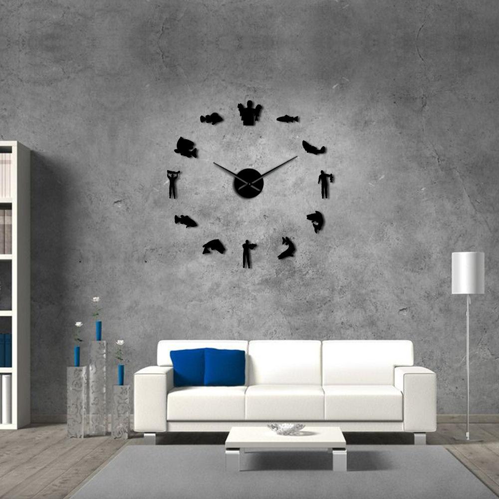 Giant Fisherman Wall Clock My Wall Clock