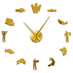 Giant Fisherman Wall Clock My Wall Clock