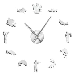 Giant Fisherman Wall Clock My Wall Clock