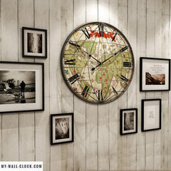 Giant Grid World Clock My Wall Clock