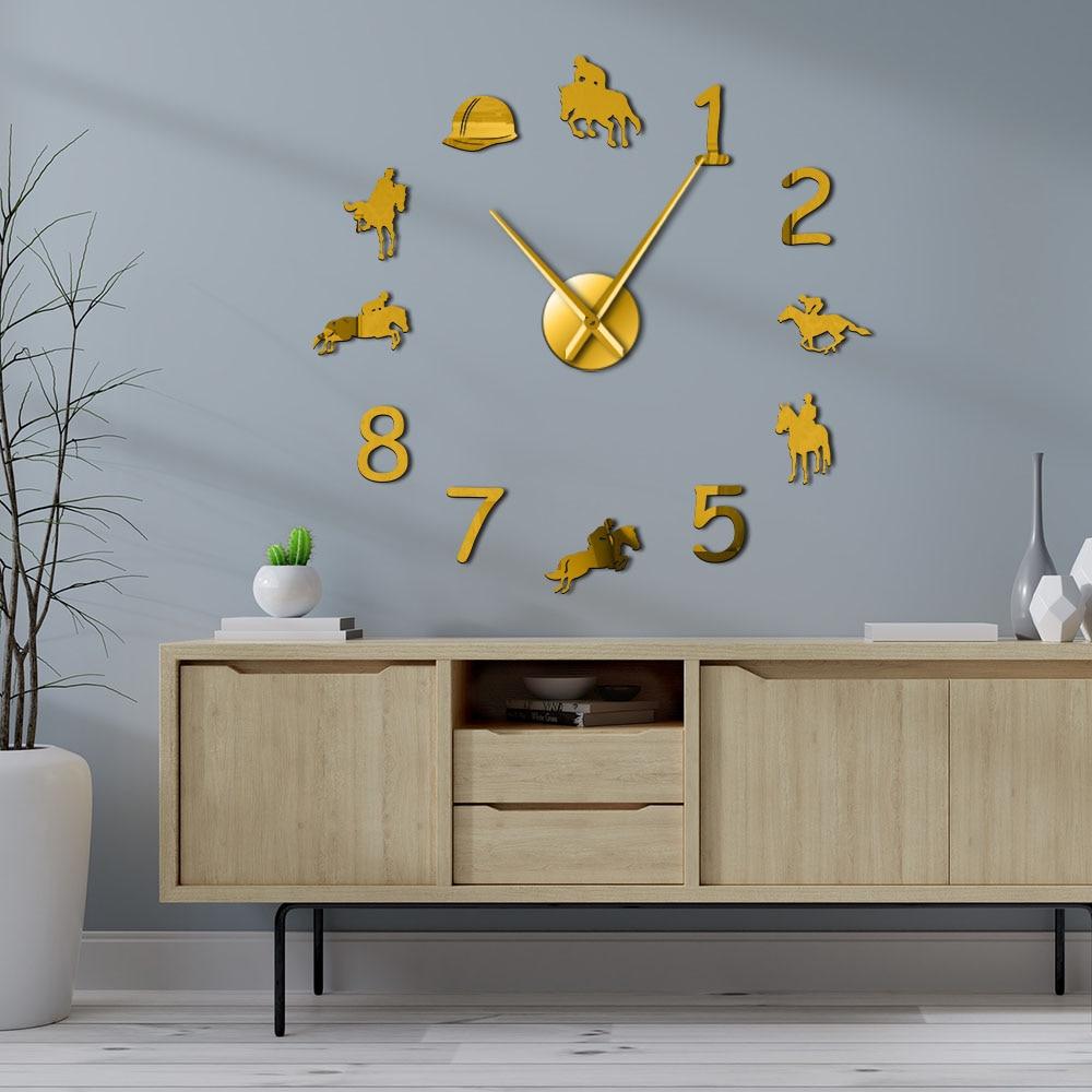 Giant Horse Riding Wall Clock My Wall Clock