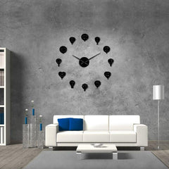 Giant Hot Air Balloon Wall Clock My Wall Clock