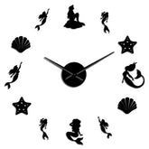 Giant Mermaid Wall Clock My Wall Clock