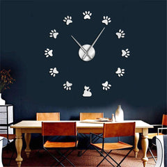 Giant Wall Clock Cat Paws My Wall Clock