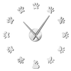 Giant Wall Clock Cat Paws My Wall Clock