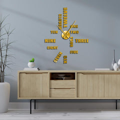 Giant Wall Clock English Numerals My Wall Clock