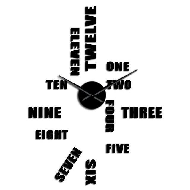 Giant Wall Clock English Numerals My Wall Clock