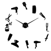 Giant Wall Clock Hairdressing Salon My Wall Clock