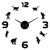 Giant Wall Clock Kitten My Wall Clock