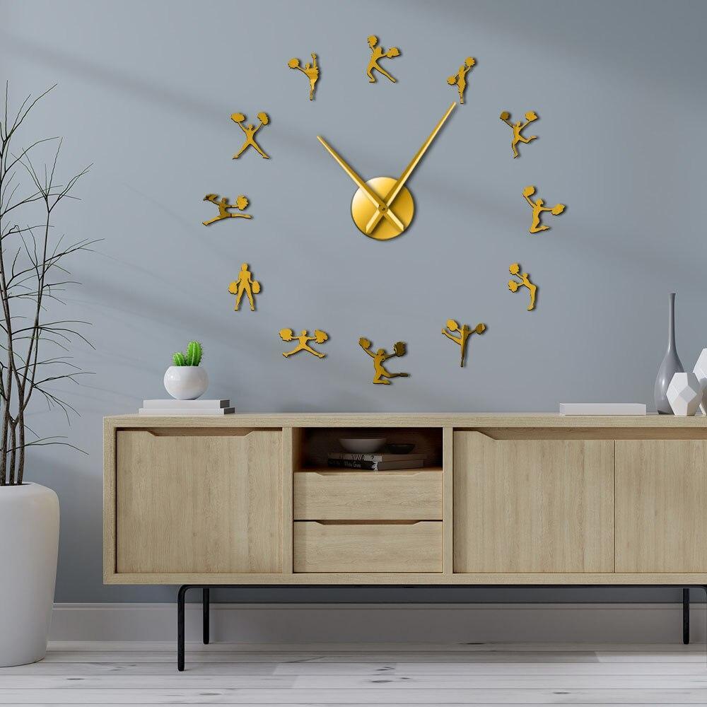 Giant Wall Clock Pom-Pom Girl My Wall Clock