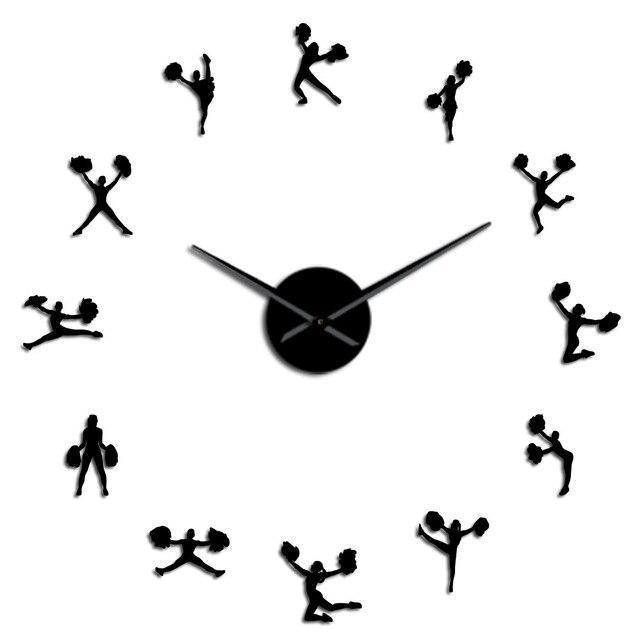 Giant Wall Clock Pom-Pom Girl My Wall Clock