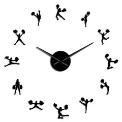 Giant Wall Clock Pom-Pom Girl My Wall Clock
