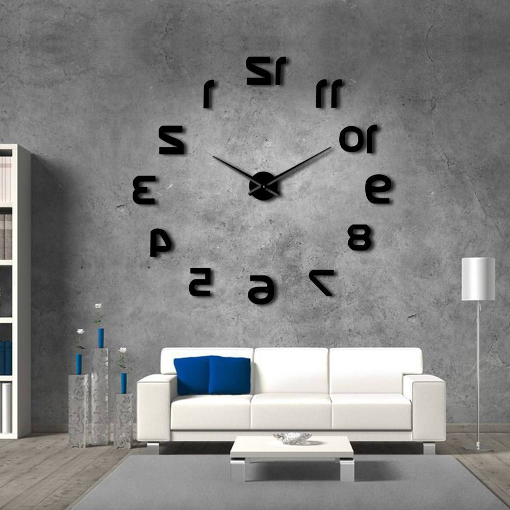 Giant Wall Clock Upside Down Digits My Wall Clock