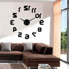 Giant Wall Clock Upside Down Digits My Wall Clock