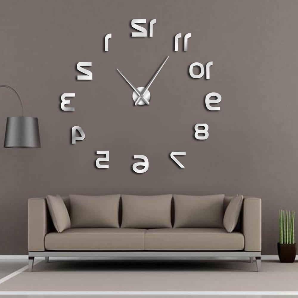 Giant Wall Clock Upside Down Digits My Wall Clock