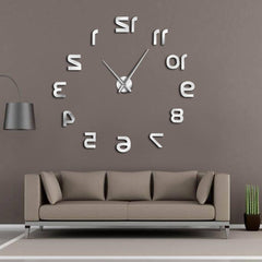 Giant Wall Clock Upside Down Digits My Wall Clock